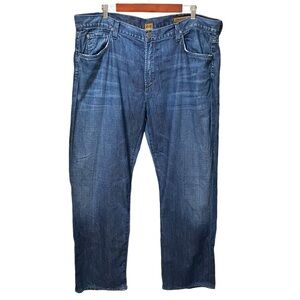 Citizens of Humanity Evans Jeans 40x29 Blue Straight Distressed Made in USA